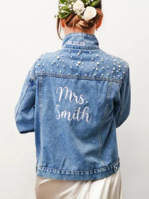 bridal denim jacket
