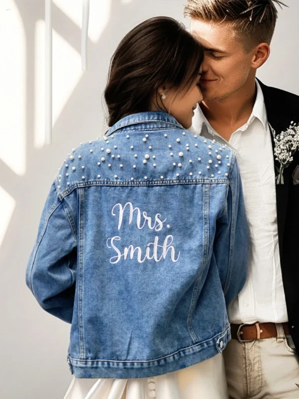 bridal denim jacket