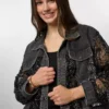 Denim jacket lace