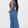 denim top set ladies denim long long skirt and top