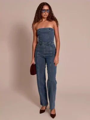 Womens denim jumpsuit