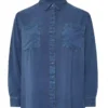 Button up denim shirt womens