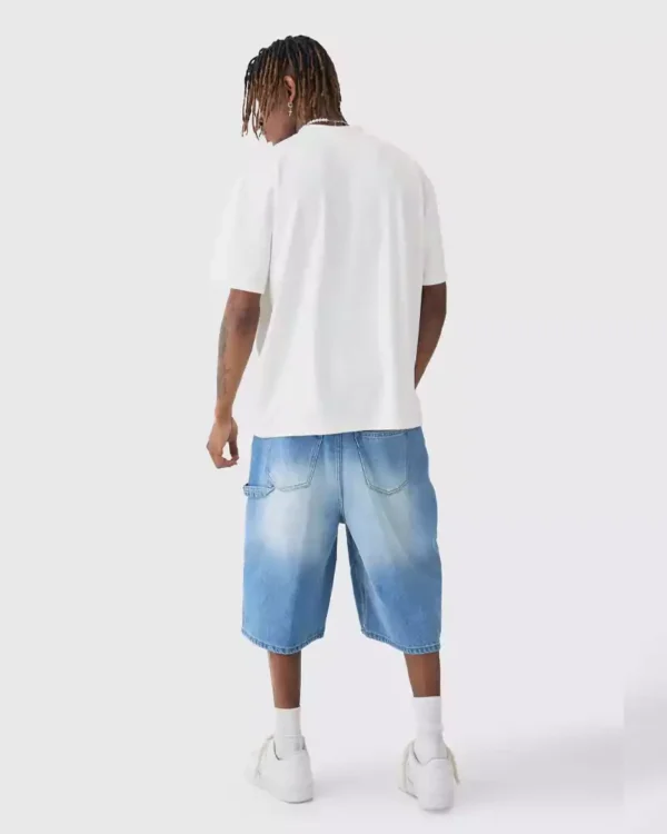Denim baggy shorts mens