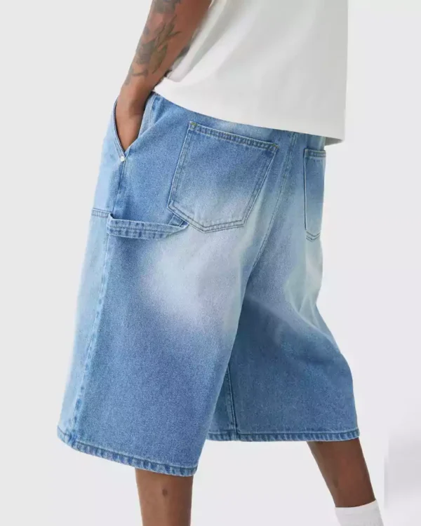 Denim baggy shorts mens