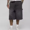 Denim baggy shorts mens