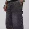 Denim baggy shorts mens
