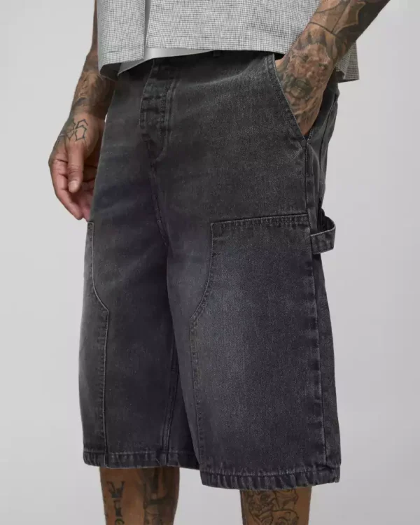 Denim baggy shorts mens