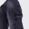 Denim cargo jeans