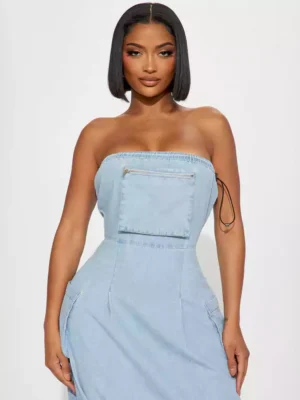 Denim dress light