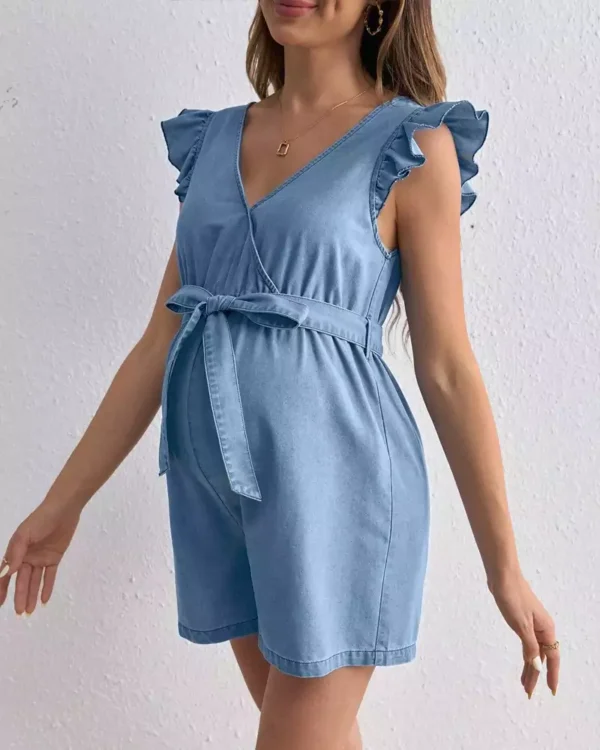 Denim maternity wear