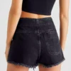 Denim skirt mini black