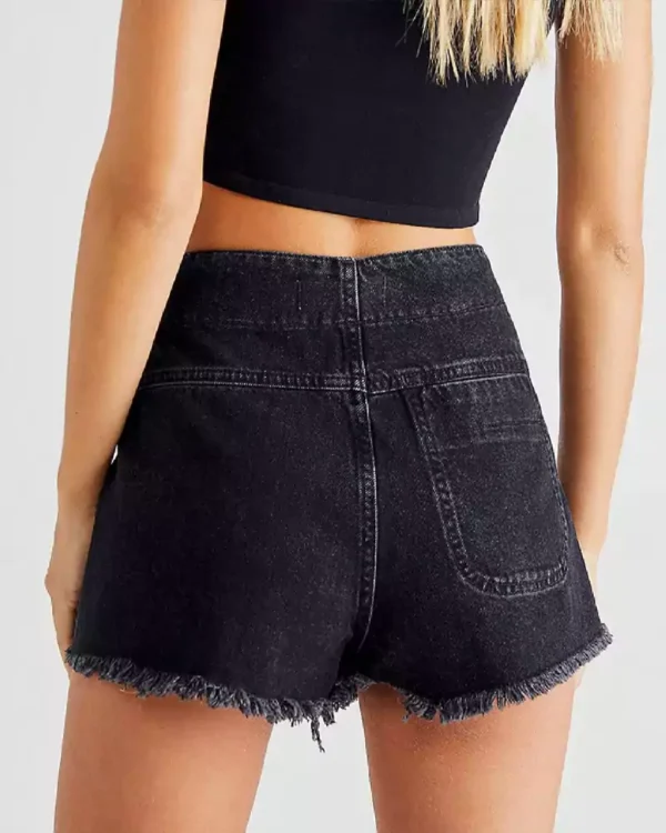 Denim skirt mini black