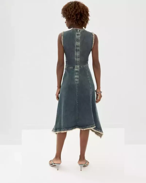 Denim sleeveless dress