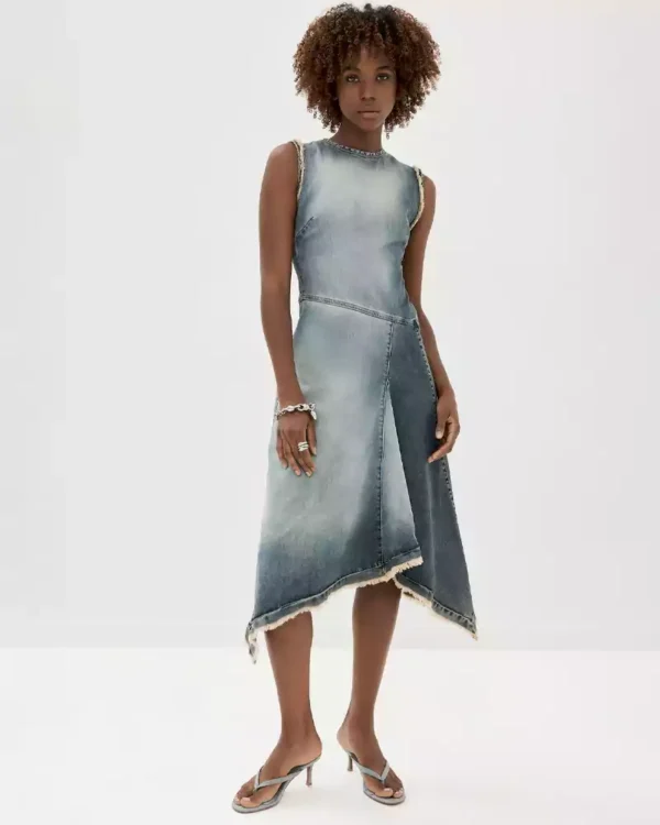 Denim sleeveless dress
