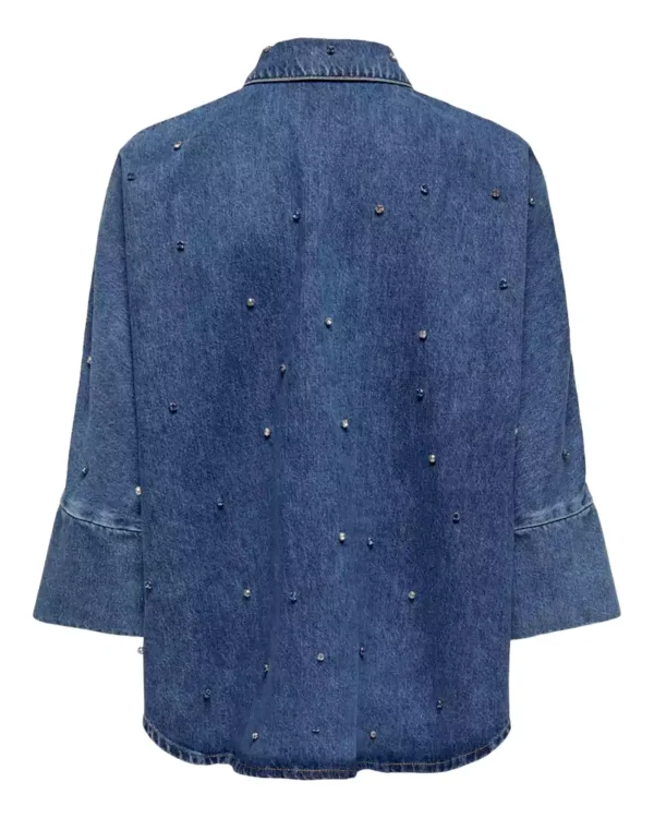 Denim with rhinestones