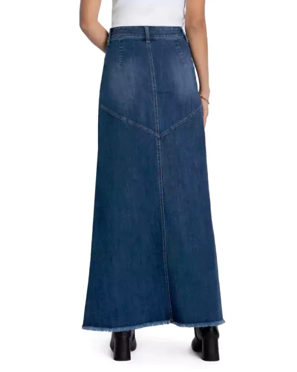 Ladies long denim skirts