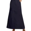 Ladies long denim skirts