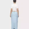 Light wash denim skirt