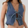 Lightweight denim vest