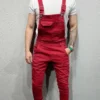 Men's Denim Overalls Men Denim Overalls Pocket Jeans Overall Jumpsuit Streetwear