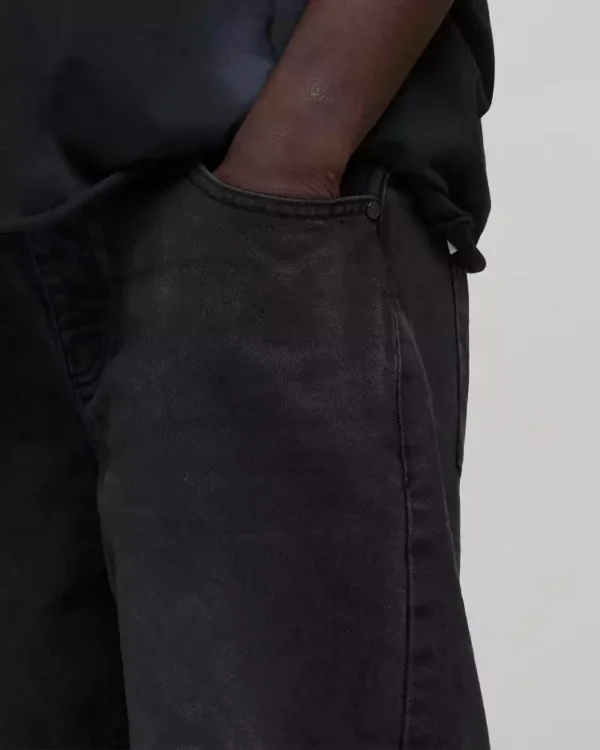 Mens black denim jeans