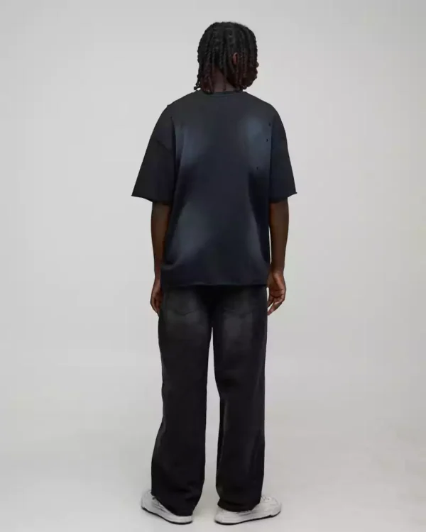 Mens black denim jeans