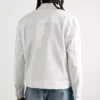 Mens white denim jean jacket