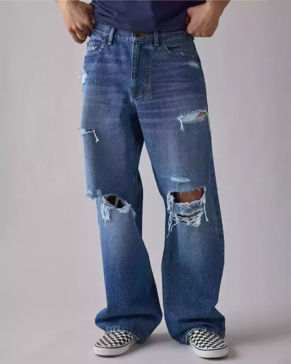 Baggy fit denim jeans