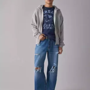 Baggy fit denim jeans