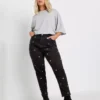 Black denim mom jeans