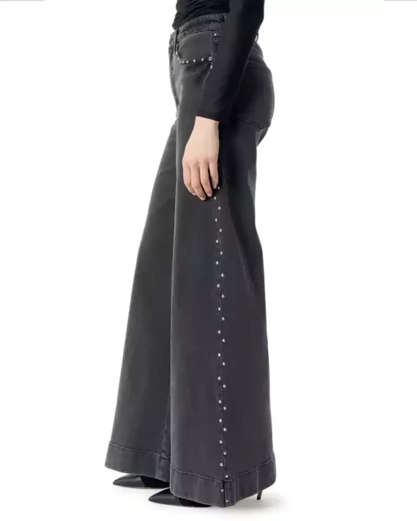 Black high waist denim