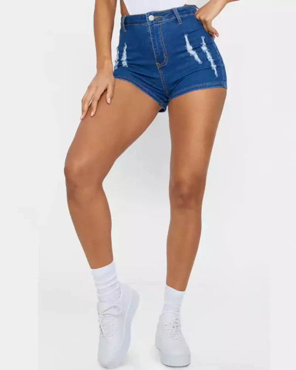 Blue jean denim shorts