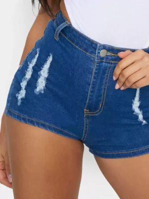 Blue jean denim shorts