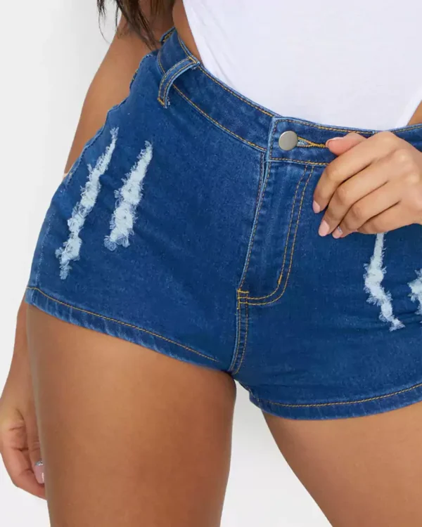 Blue jean denim shorts