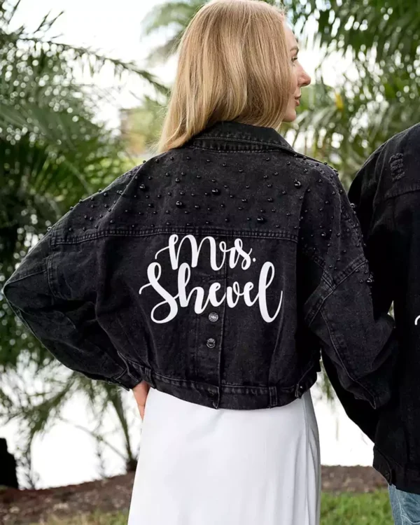 Bridal party denim jackets