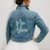 Bride white denim jacket