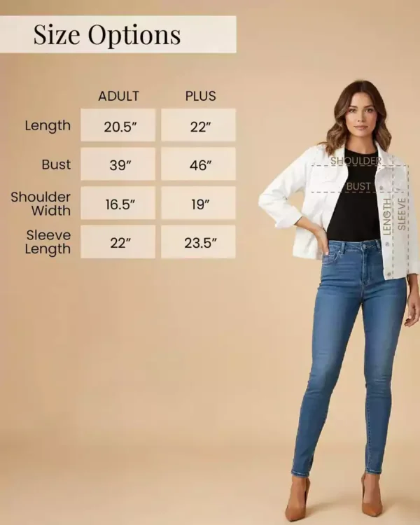 Bride white denim jacket