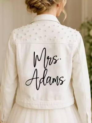 Bride white denim jacket Bride white denim jacket