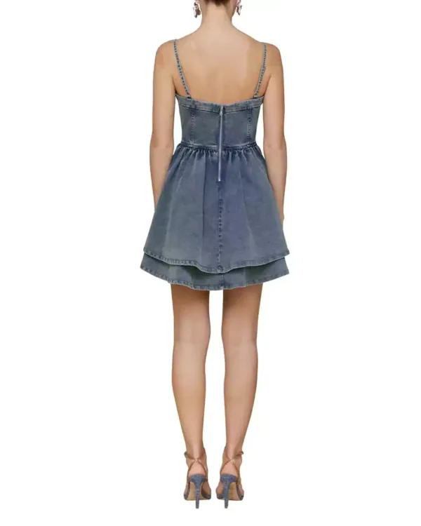 Bustier denim dress