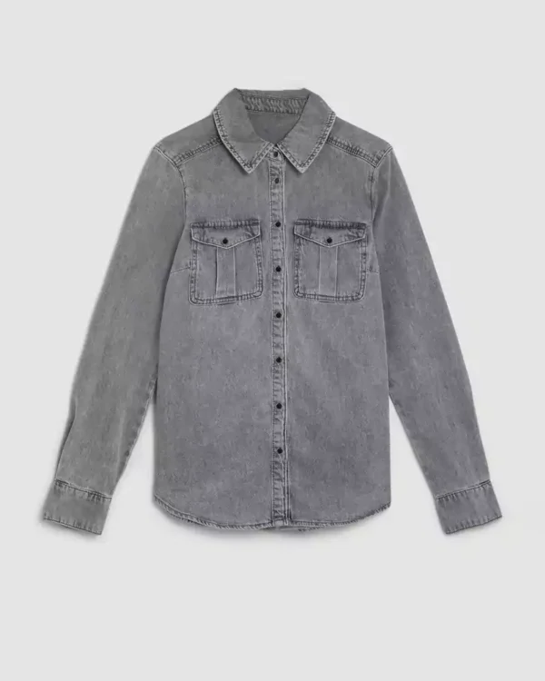 Button down denim shirt