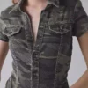 Camo denim shirt