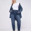 Denim barrel jeans