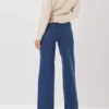 Denim blue wide leg jeans