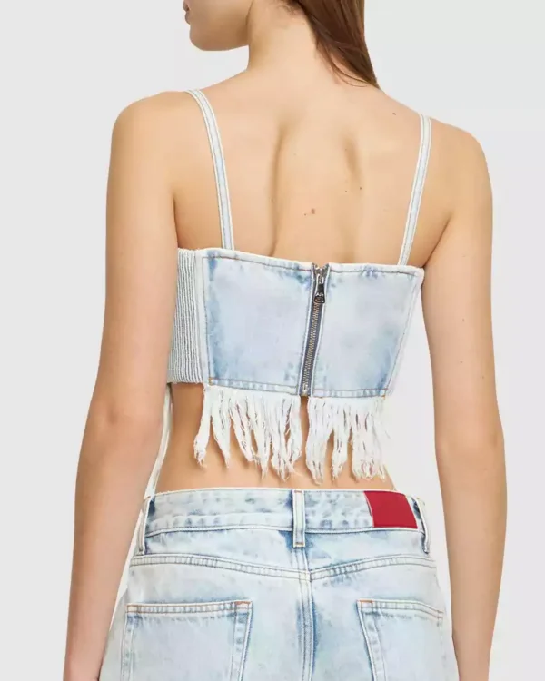 Denim bustier