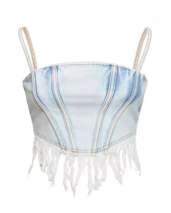 Denim bustier