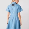 Denim flare dress