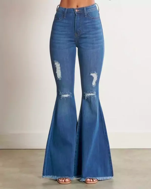 Denim flare jeans