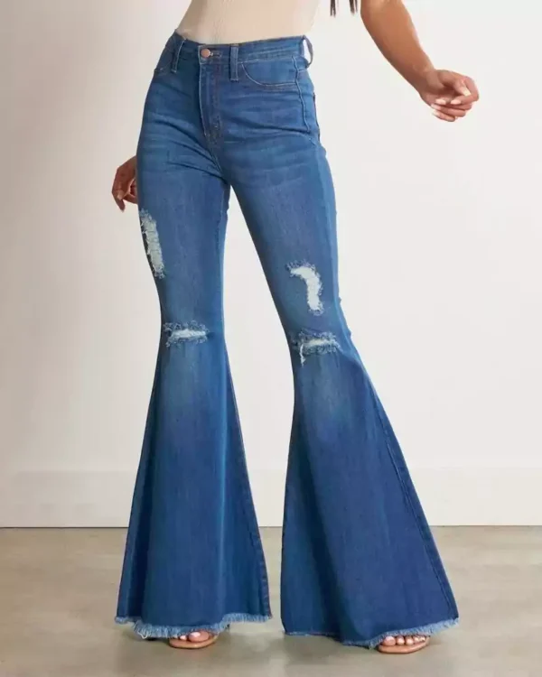 Denim flare jeans