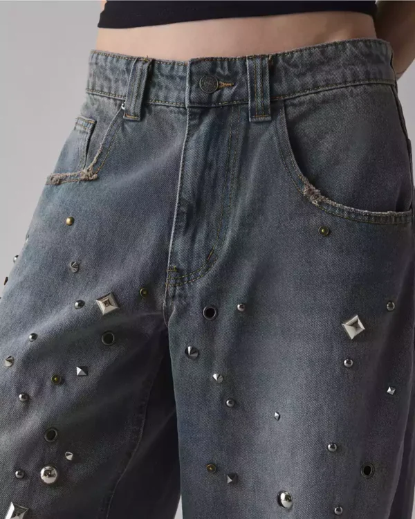 Denim grey baggy jeans