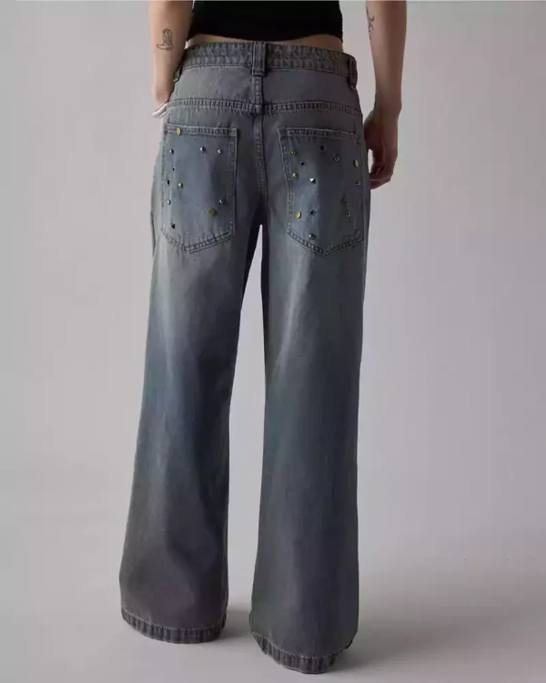 Denim grey baggy jeans